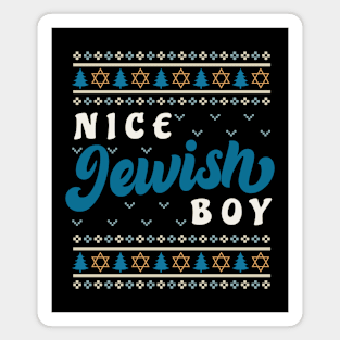 Nice Jewish Boy Holiday Sweater Magnet